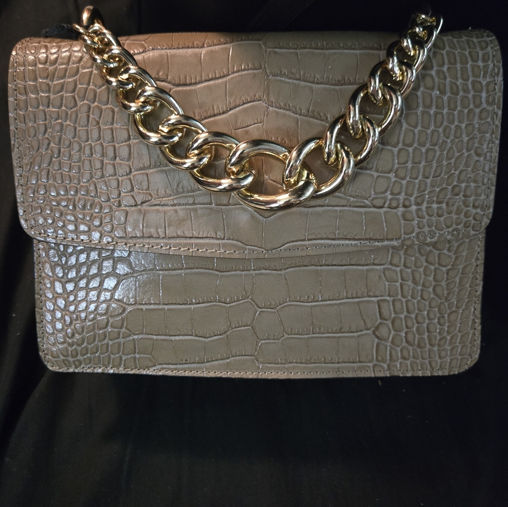 NWT House of Harlow 1960 Croc Leather Crossbody - Picture 4 of 12